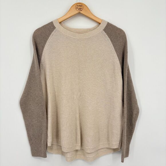 Madewell Jane Waffle Knit Sweater Wool Alpaca Blend Pullover, Sz Small, - Picture 1 of 8